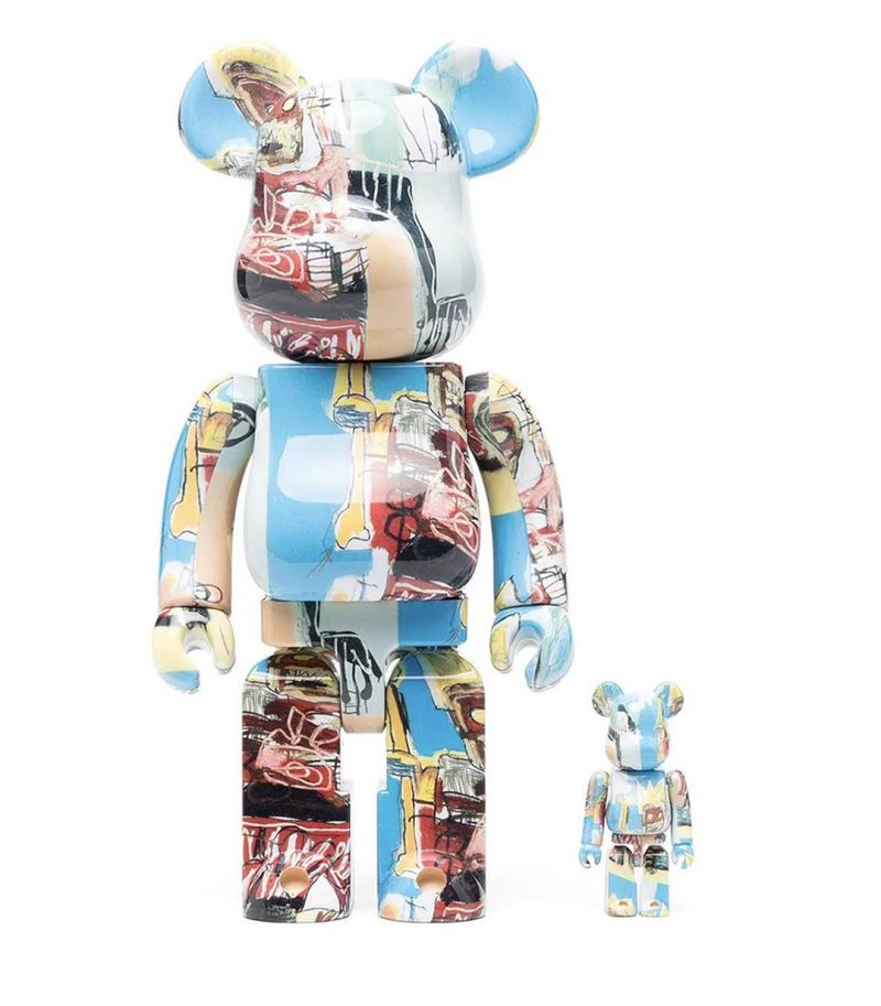 Bearbrick Jean Michel Basquiat 100% + 400% par Medicom Toy