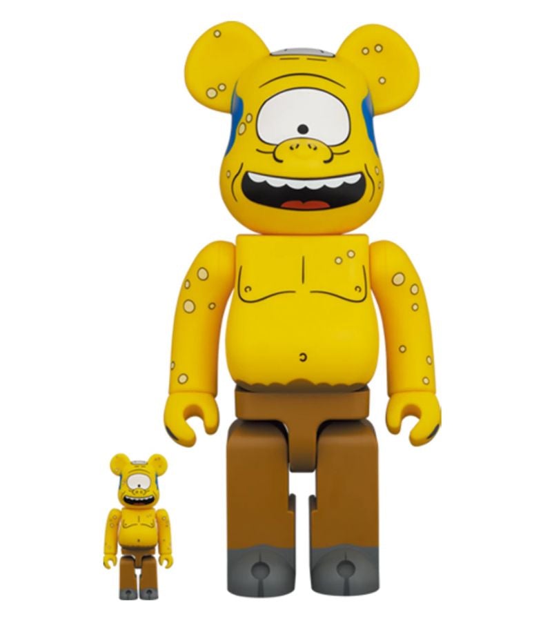 Bearbrick Simpsons Cyclops - Toyz chef Wiggum Cyclope - Medicom
