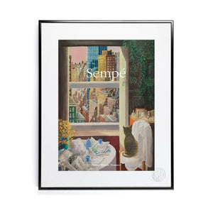 Affiche Sempé - Chat New York - tirage Image Republic
