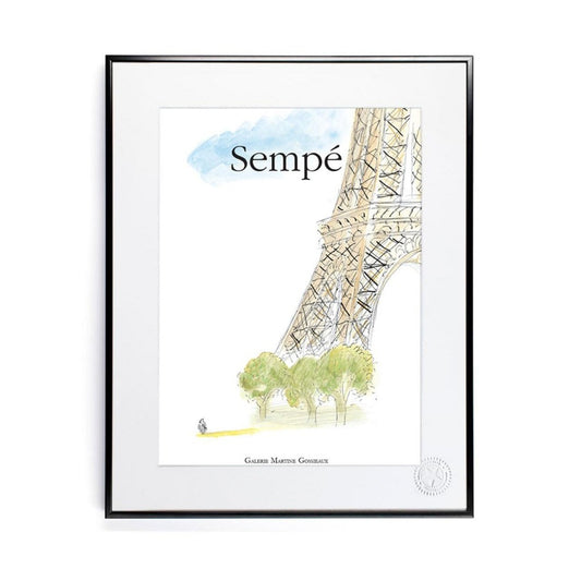 Affiche Sempé - Tour Eiffel - tirage Image Republic