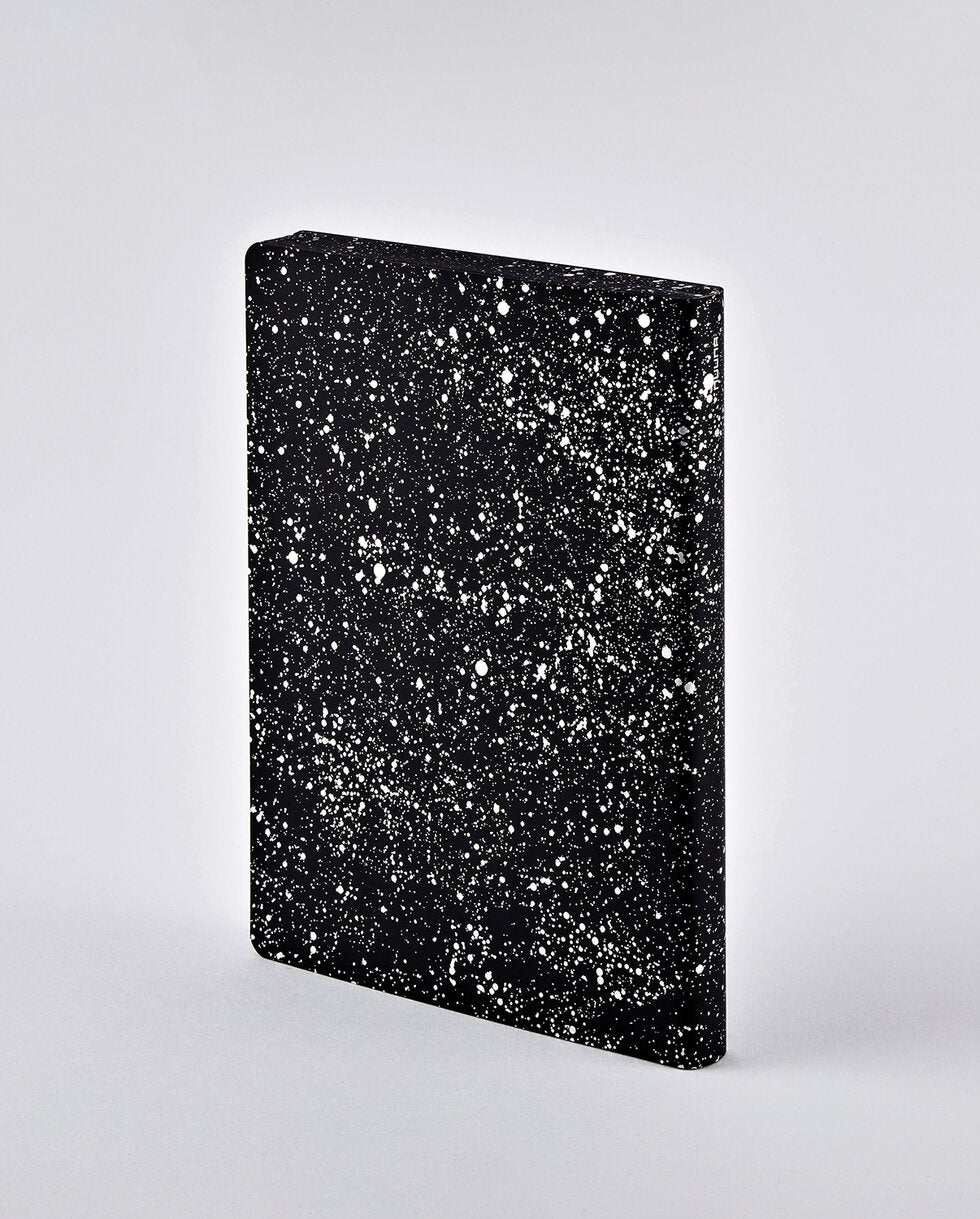 Petit carnet Milky Way par Nuuna - Couverture noire constellée de blanc