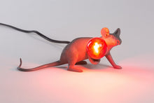 Charger l&#39;image dans la galerie, Mouse Lamp 3 Gris - Lampe à Poser Souris Allongée

