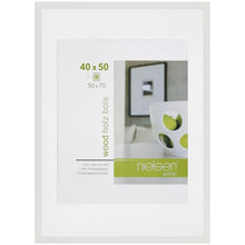 Charger l&#39;image dans la galerie, Cadre en bois blanc avec vitre en verre - format 50x70
