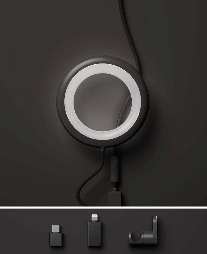 Bily Noir - Lampe Nomade sans batterie 