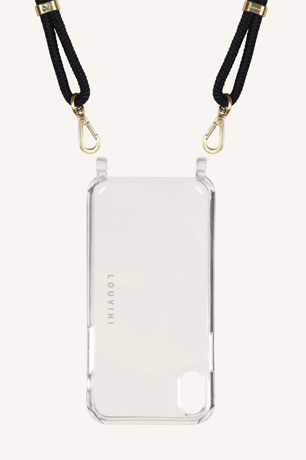 Charlie - Coque transparente avec Cordons pour iPhone XR - Louvini Paris