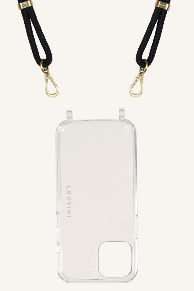 Charlie - Coque transparente avec Cordons pour iPhone 13 Pro Max- Louvini Paris