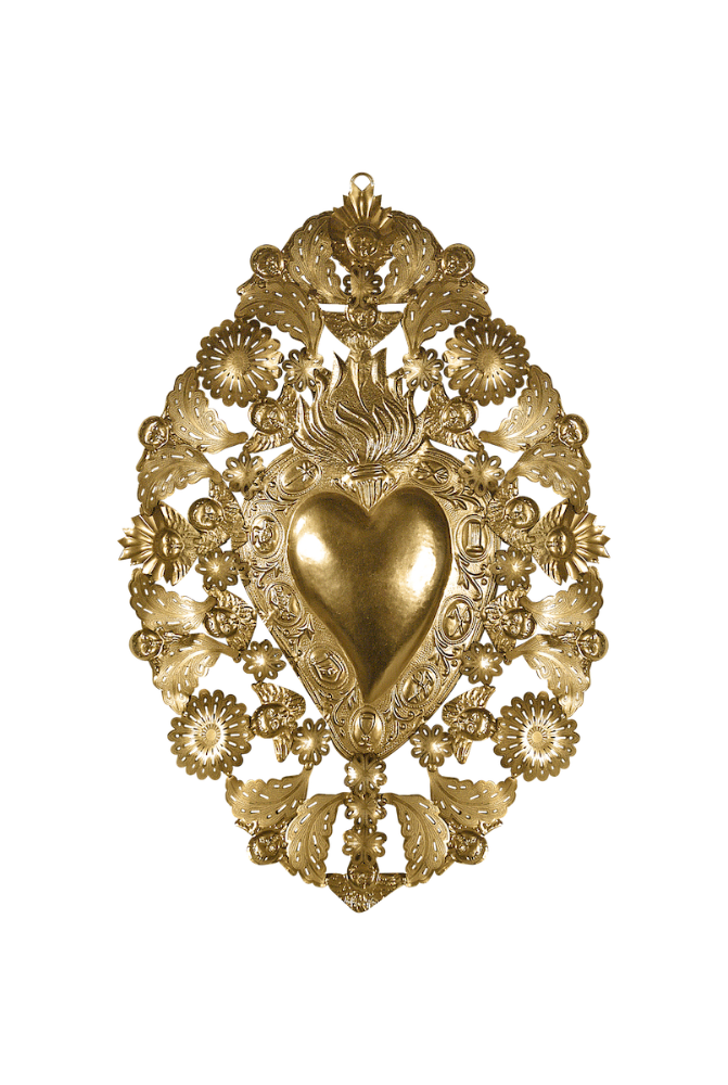 Coeur Majestic Doré - Ex-voto Boncoeurs