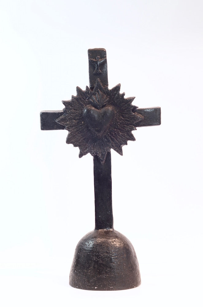 Croix Coeur Lumière Noir - fabriqué par la Ciergerie des Prémontrés