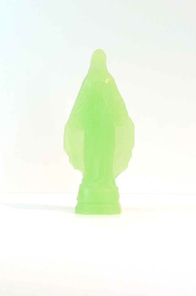 Mini Miraculeuse Vert Menthe - statuette en cire fabriquée par la Ciergerie des Prémontrés