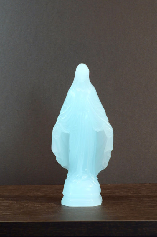 Mini Miraculeuse Bleu Ciel - Statuette en Cire - Ciergerie des Prémontrés