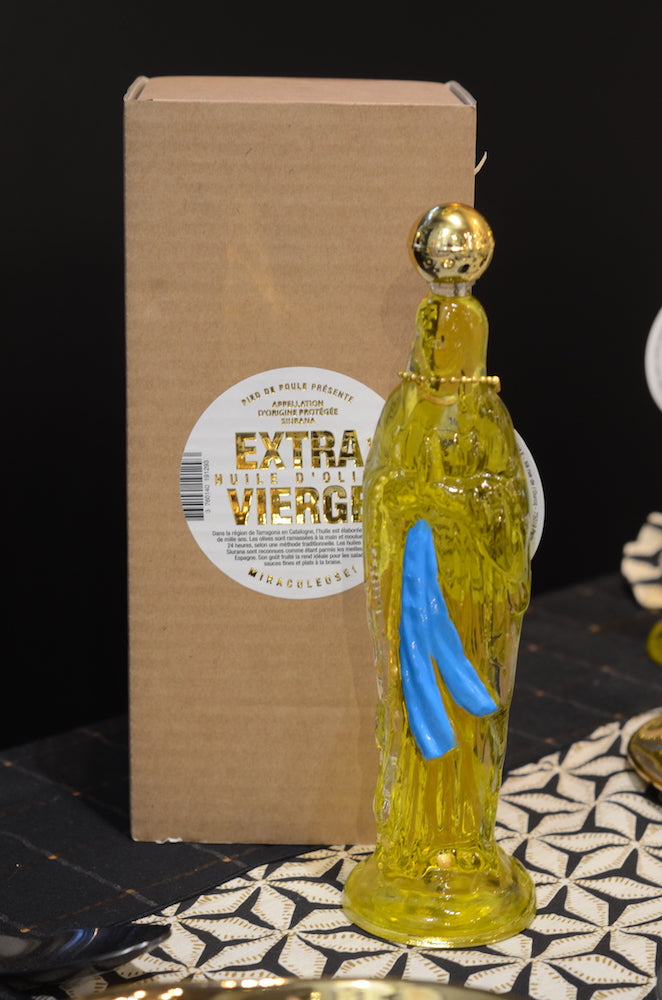 Extra Vierge - Huile d'olive dans une bouteiille en forme de Sainte-Marie - Pied de Poule