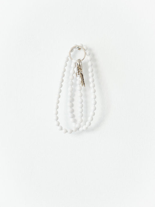 Blanc - Porte-Clés Long en Perles blanc - Ina Seifart