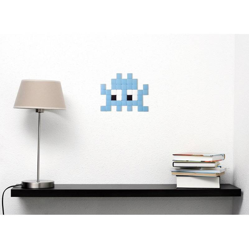 Space invaders bleu - set de mosaïque DIY en forme de space invaders - Fenel et Arno