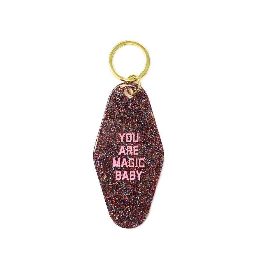Glitter You Are Magic - Porte-Clés plaque motel - Golden Gems
