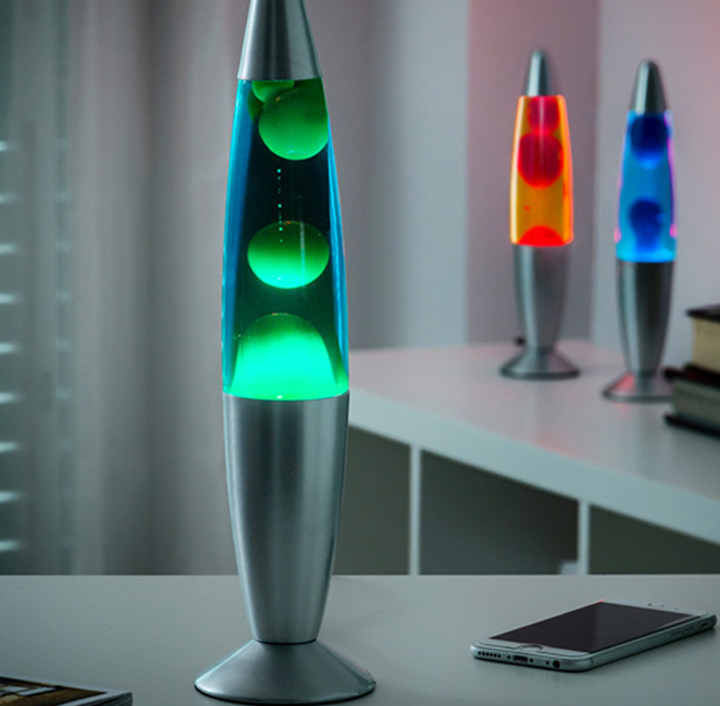 Lampe lave verte