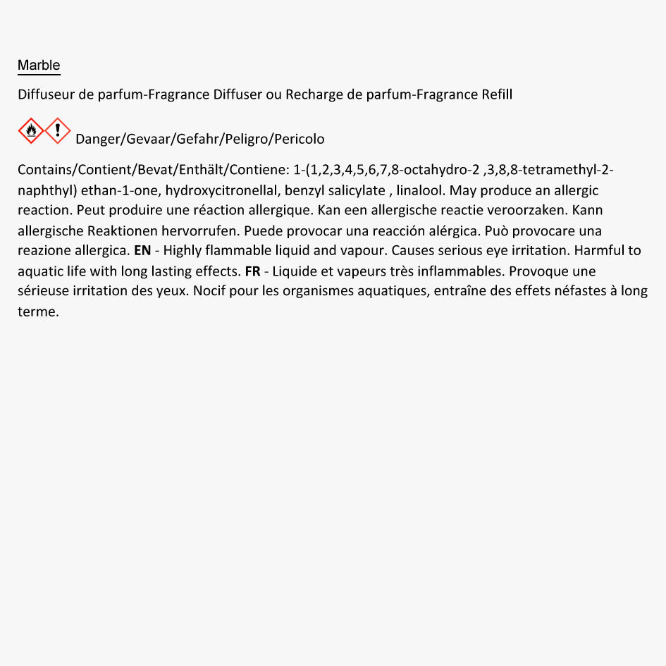 Marble - Collection Stones - Recharge Diffuseur 500ml