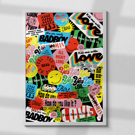 Pop, un puzzle aux graffitis colorés et à l'univers urbain par Piece and Love