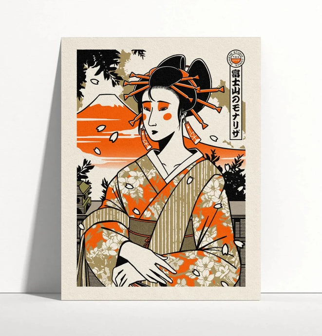 Joconde Geisha - Illustration 30x40 cm - Paiheme