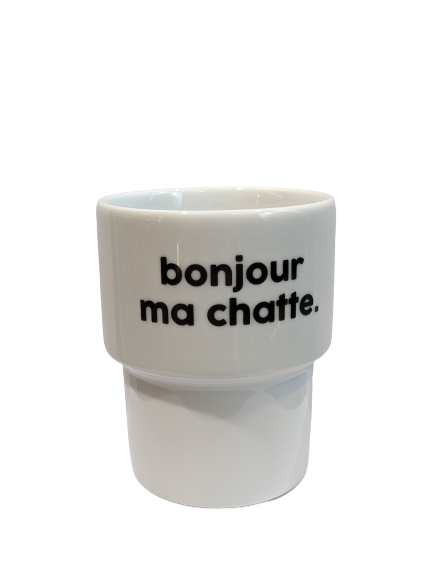 Bonjour Ma Chatte - Gobelet en porcelaine - Félicie Aussi