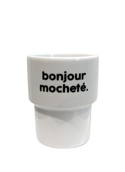 Bonjour Mocheté - Gobelet en porcelaine - Félicie Aussi