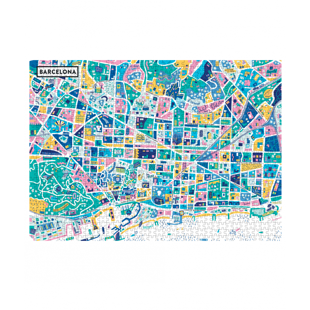Puzzle 1000 pièces Barcelone - Antoine Corbineau pour Image Republic | Memento Mori