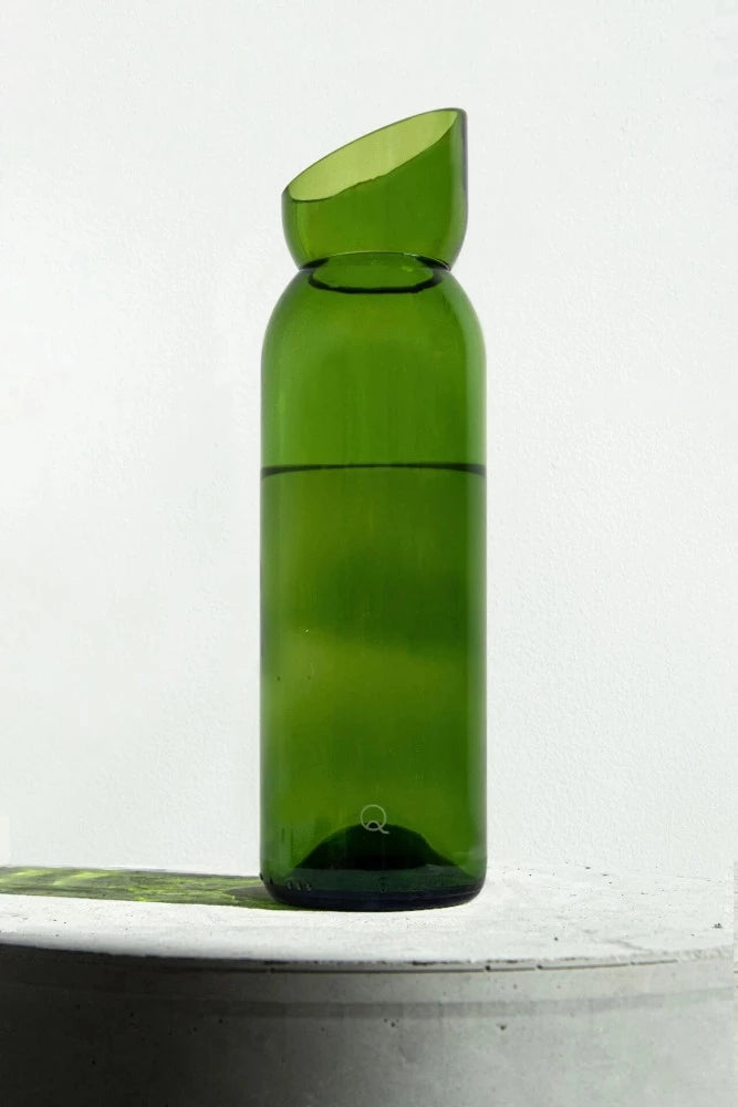 Débattre - carafe en verre recyclé - Q de Bouteilles