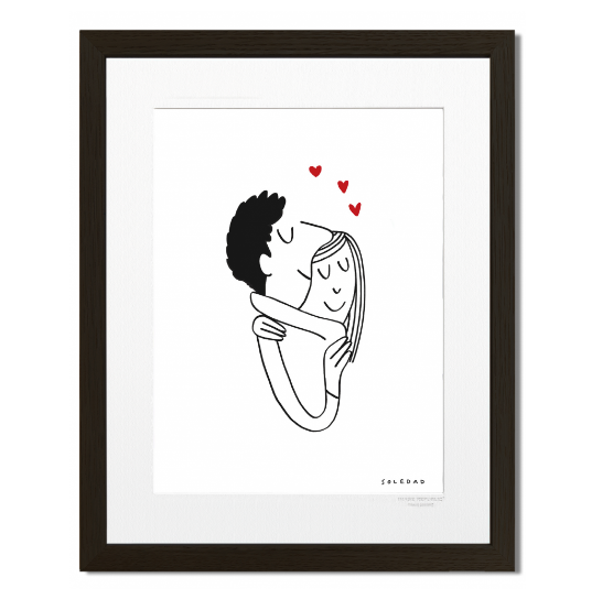 Résister, illustration de Soledad, tirage 30x40cm avec passe partout, par Image Republic