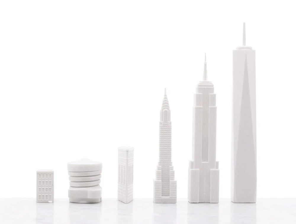 London VS New-York - Jeu d'Echecs avec pièces en forme de bâtiments - Skyline Chess