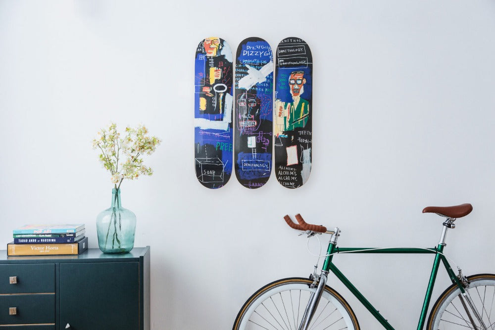 Triptyque de skate Horn Players de Jean Michel Basquiat - The Skateroom