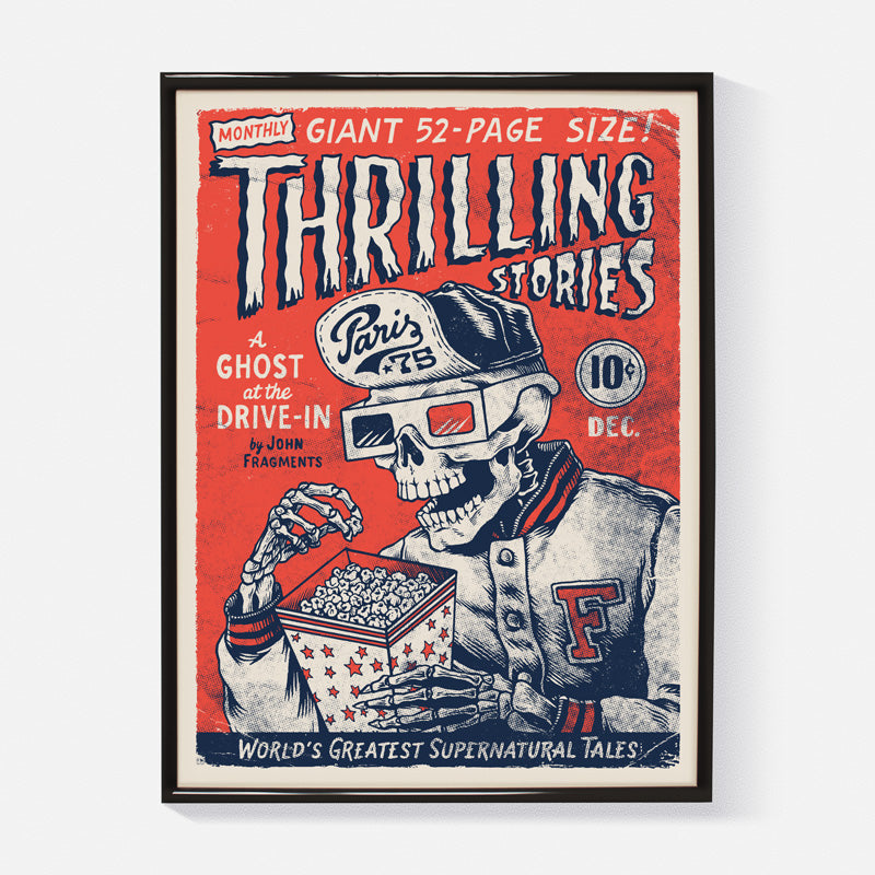 Thrilling Stories - illustration 30x40 cm - Yeaaah Studio