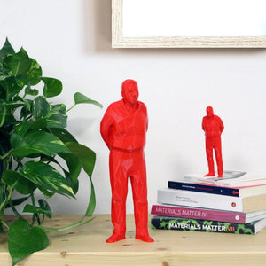 Umarell petit modèle rouge - figurine impression 3D - Superstuff