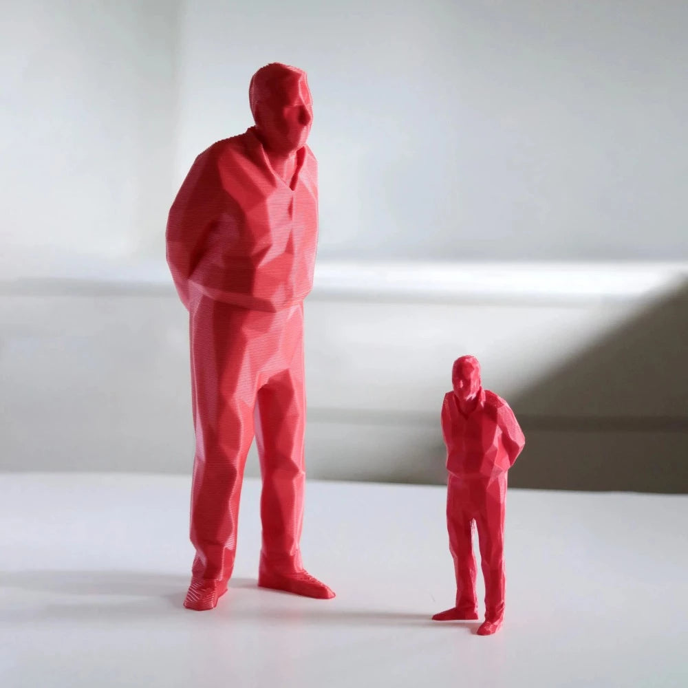 Umarell Magnum Rouge - figurine impression 3D 3 cm - superstuff