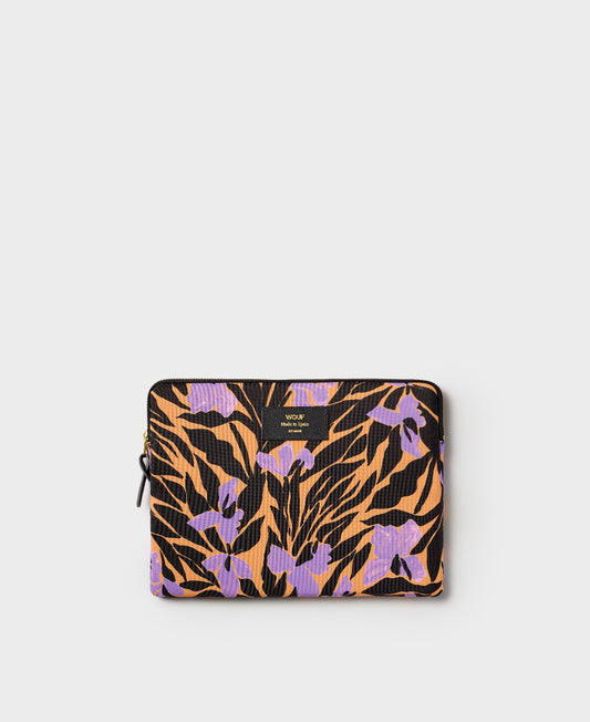 Vera - Housse pour iPad motif floral violet noir orange - Wouf