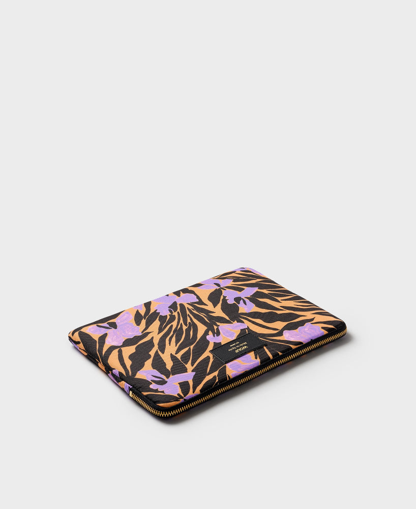 Vera - Housse pour iPad motif floral violet noir orange - Wouf