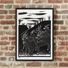 Charger l&#39;image dans la galerie, Les Chevrettes du Terril - Sérigraphie 50 x 70 cm - Atelier Kencre x ALL
