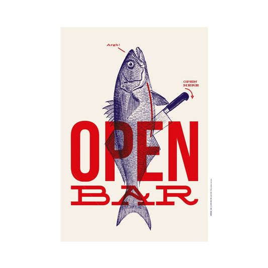 Open Bar - Affiche A3 - Gaspard de La Lune