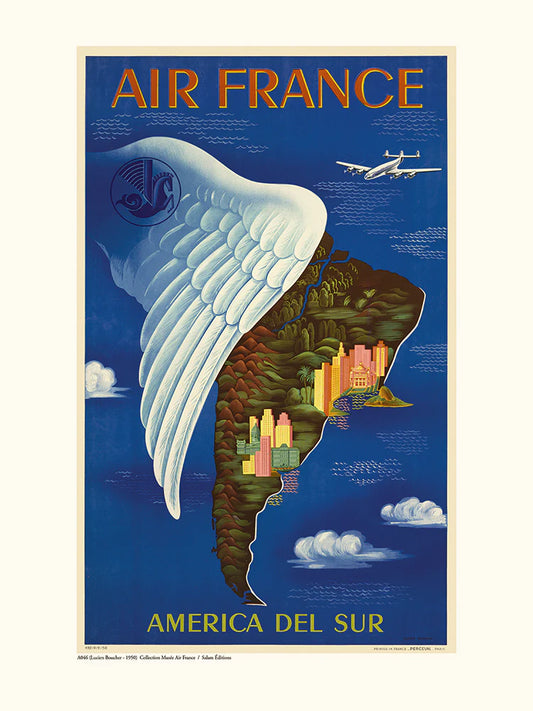 America Del Sur A046 - affiche 30x40cm - Salam Editions