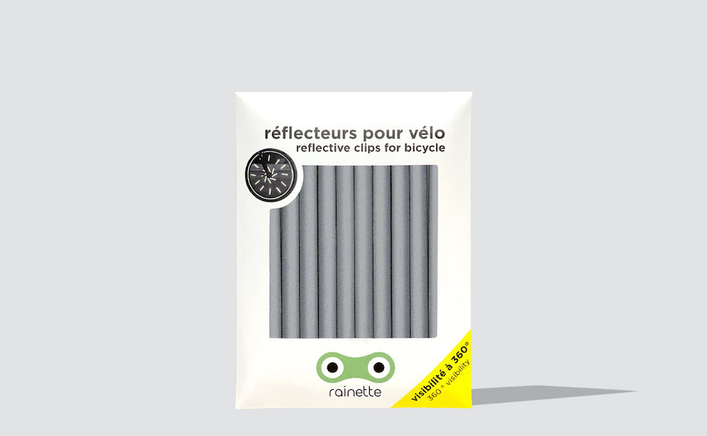 Argent - Set de 12 réflecteurs pour roue - rainette