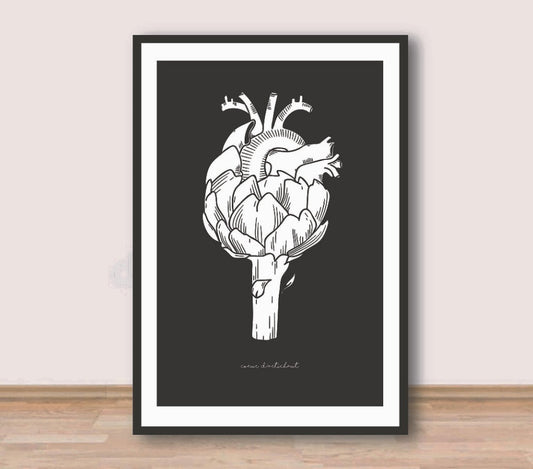 Coeur d'Artichaut - Affiche A3 - Palm illustrations