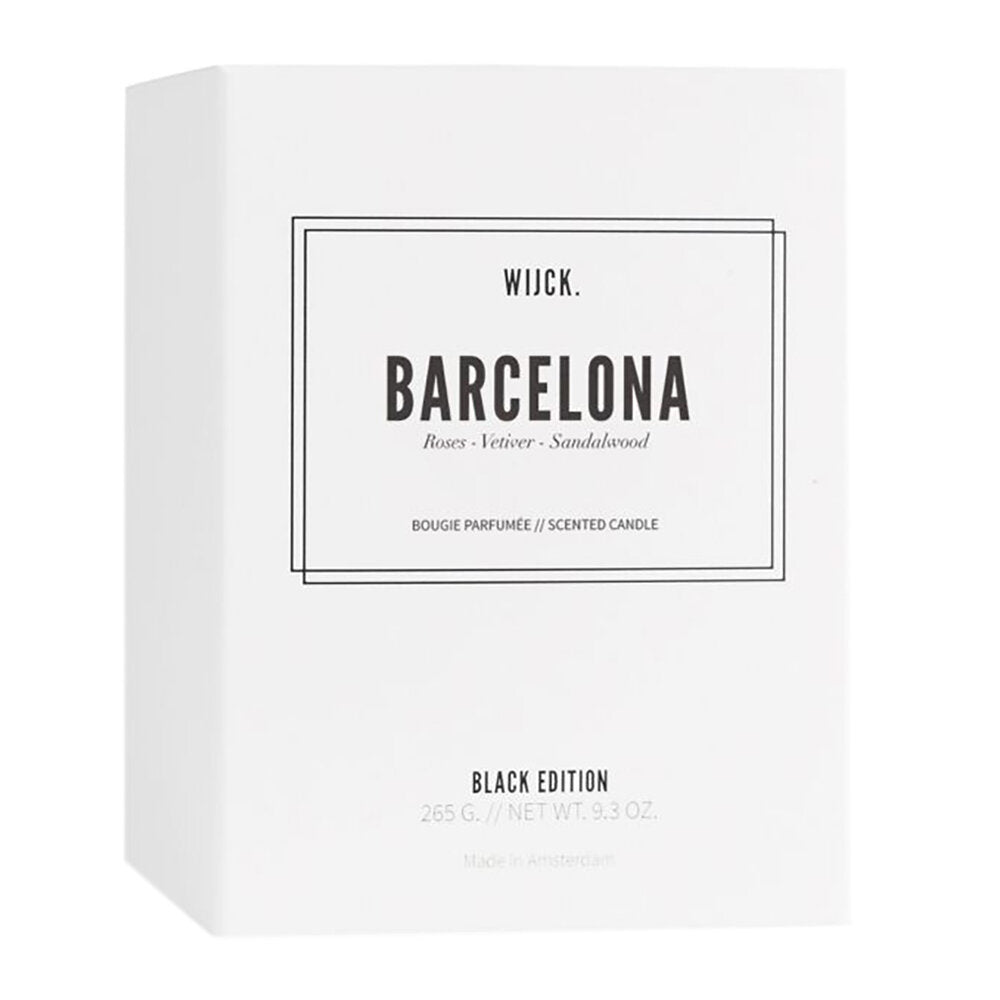 Bougie parfumée Barcelone - cire de soja, 60h de brulage - Wijck