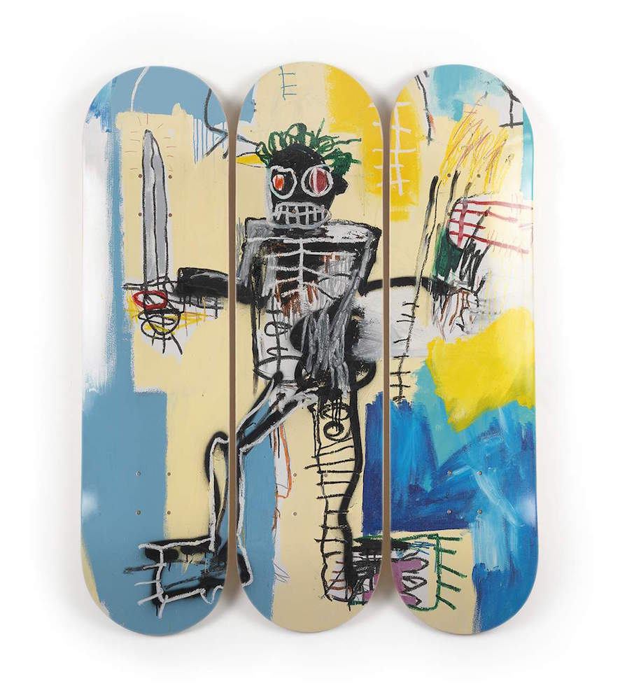 Warrior - Triptyque de Skates - Jean Michel Basquiat - The Skateroom