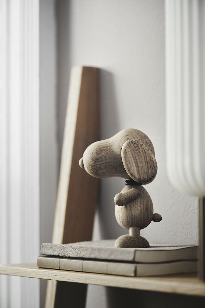 Mr B'eagle - Statuette de Snoopy en chêne massif 10 x 15cm - Boyhood
