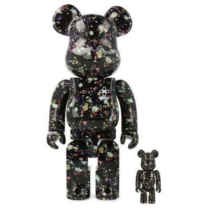 Bearbrick Anever Black - Set 400% + 100% - Medicom Toy