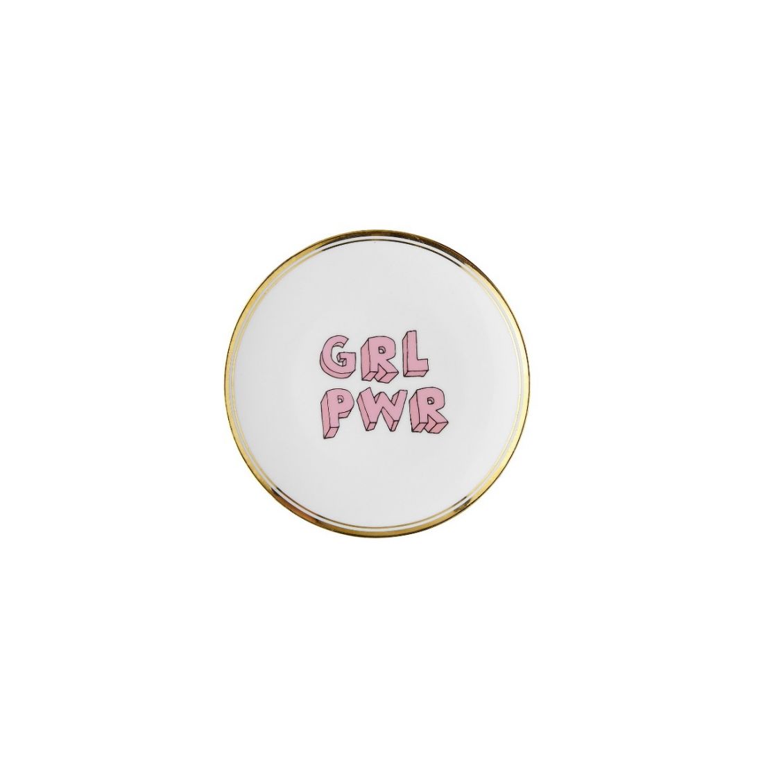 Assiette en porcelaine Messaggio Girl Power de Bitossi Home