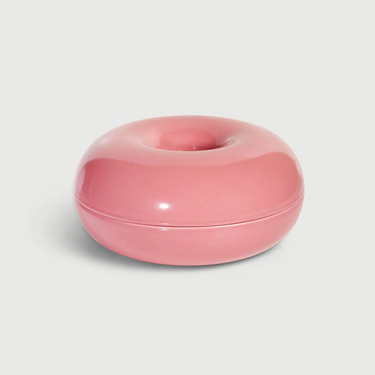 Torus Box Pink - boite donut rose en céramique - &klevering
