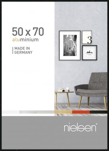 Cadre pixel en aluminium noir 50x70cm - Nielsen