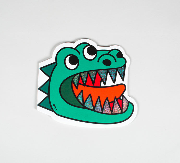 Dino - Cahier tête de dinosaure avec stickers - OMY