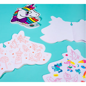 Lily- cahier avec stickers en forme de licorne - Omy