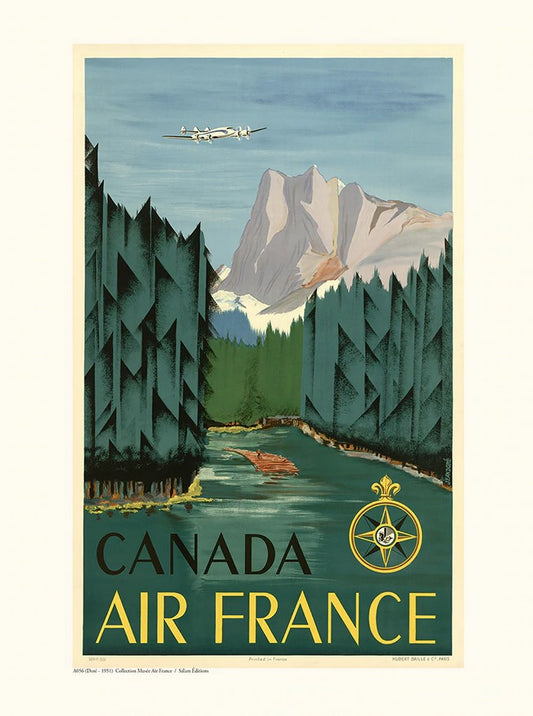 Canada - Affiche 30x40 cm - Collection Air France - Salam Editions