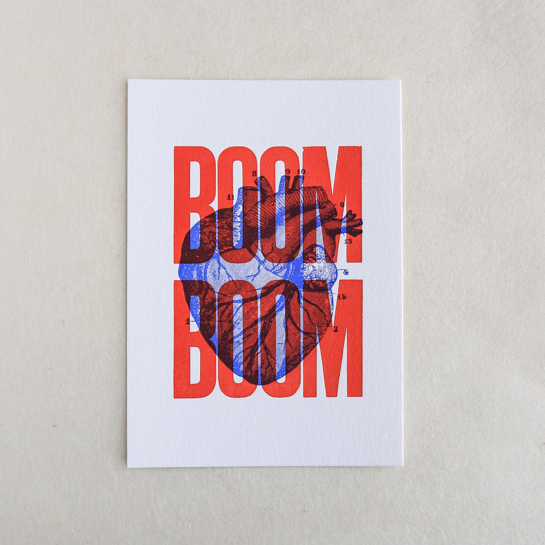 Boom Boom Rouge - Sérigraphie Signée 30x40